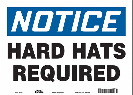 Safety Sign 10 in x 14 in Vinyl