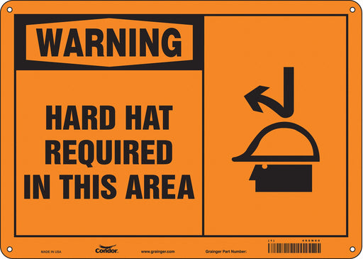 Safety Sign 10 inx14 in Aluminum