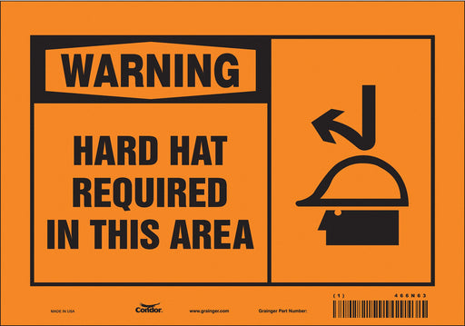 Safety Sign 7 in x 10 in Vinyl