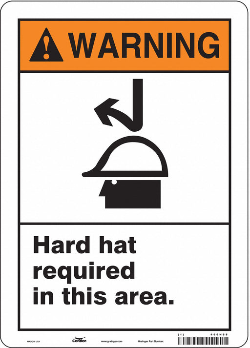Safety Sign 14 in x 10 in Aluminum