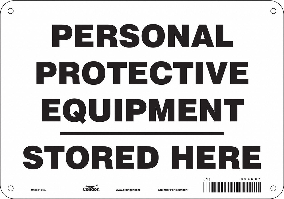 Safety Sign 7 in x 10 in Aluminum