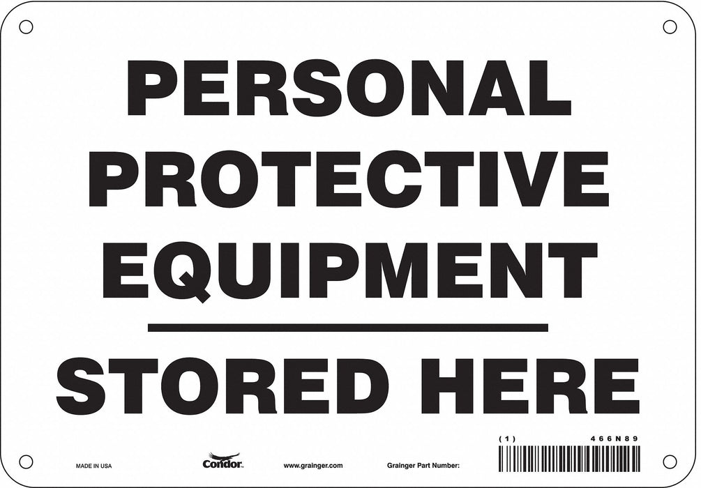Safety Sign 7 inx10 in Polyethylene