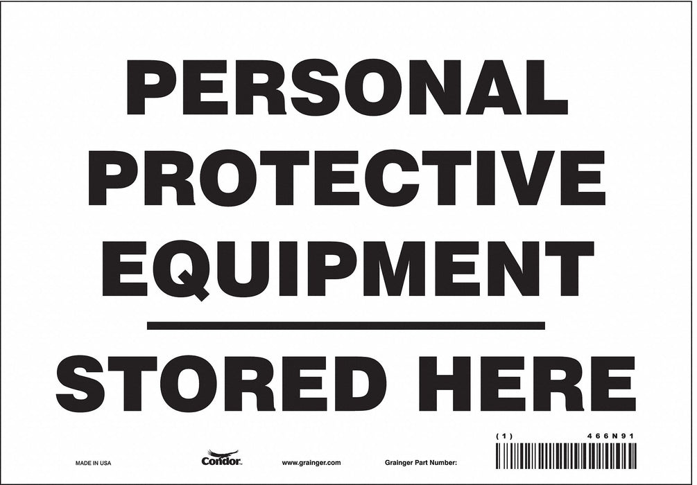 Safety Sign 7 inx10 in Vinyl