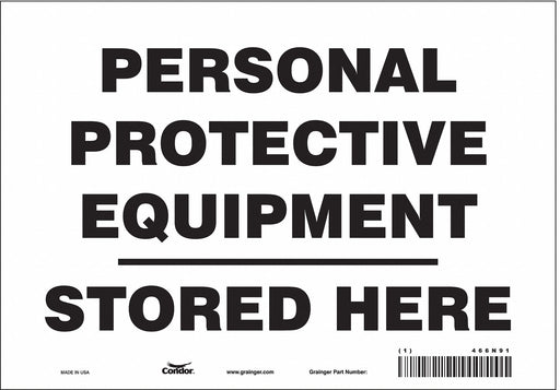 Safety Sign 7 inx10 in Vinyl