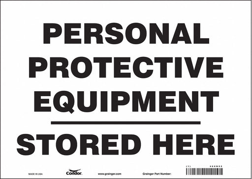 Safety Sign 10 inx14 in Vinyl