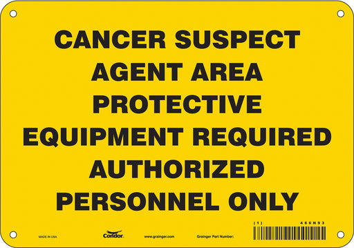Safety Sign 7 in x 10 in Aluminum