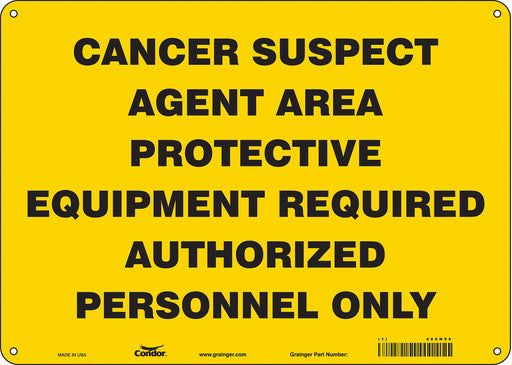 Safety Sign 10 in x 14 in Polyethylene