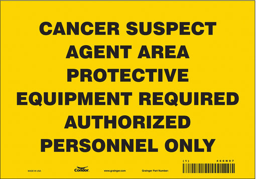 Safety Sign 7 inx10 in Vinyl