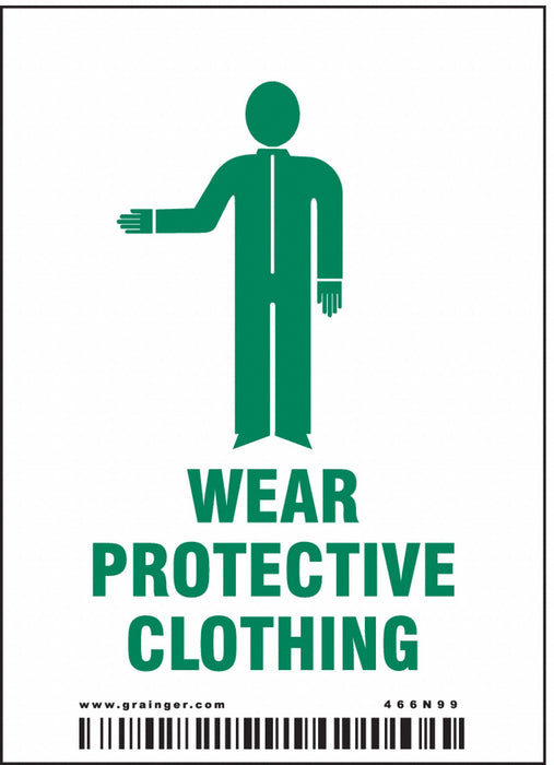 Safety Sign 4in x 2.875in Vinyl PK25