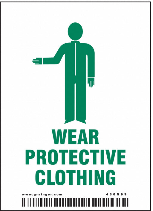 Safety Sign 4in x 2.875in Vinyl PK25