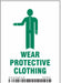Safety Sign 4in x 2.875in Vinyl PK25