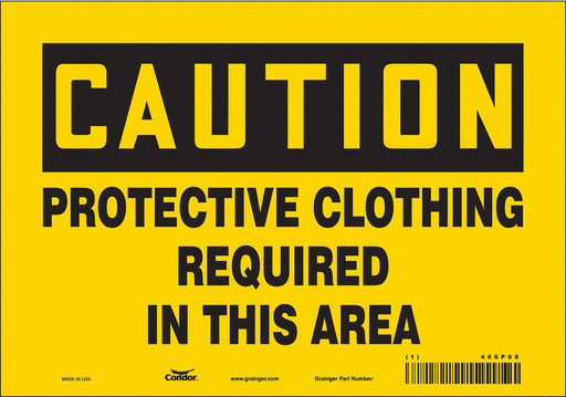Safety Sign 7 inx10 in Vinyl