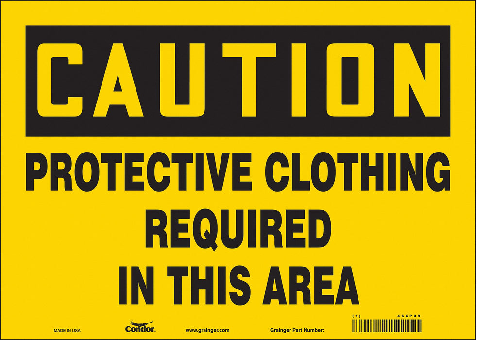 Safety Sign 10 in x 14 in Vinyl
