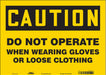 Safety Sign 10 inx14 in Vinyl