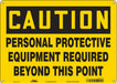 J6965 Safety Sign 10 inx14 in Aluminum