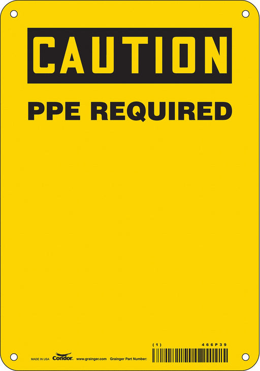 Safety Sign 10 inx7 in Aluminum