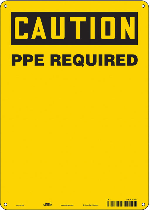 Safety Sign 14 inx10 in Polyethylene