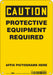 Safety Sign 10 in x 7 in Polyethylene