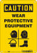 Safety Sign 10 inx7 in Aluminum
