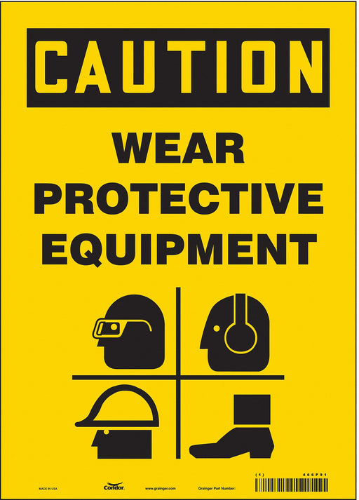 Safety Sign 14 inx10 in Vinyl
