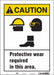Safety Sign 14 inx10 in Vinyl