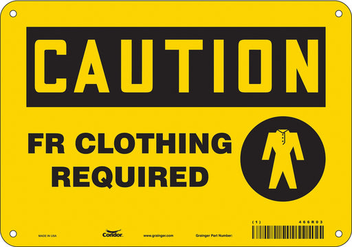 Safety Sign 7 inx10 in Polyethylene