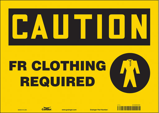 Safety Sign 10 in x 14 in Vinyl
