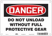 Safety Sign 7 in x 10 in Aluminum