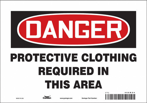 K0543 Safety Sign 7 in x 10 in Vinyl