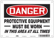 Safety Sign 7 in x 10 in Aluminum