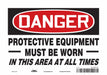 Safety Sign 7 in x 10 in Vinyl
