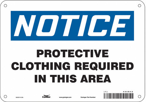 K0689 Safety Sign 7 inx10 in Polyethylene
