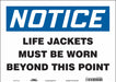Safety Sign 10 inx14 in Vinyl