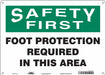 Safety Sign 10 in x 14 in Aluminum