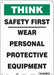 K0729 Safety Sign 14 inx10 in Polyethylene