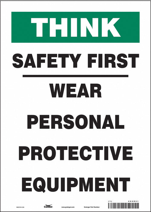 K0729 Safety Sign 14 inx10 in Vinyl