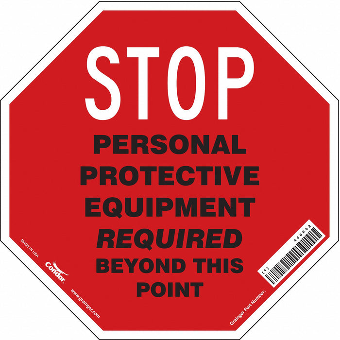 Safety Sign 18 inx18 in Vinyl