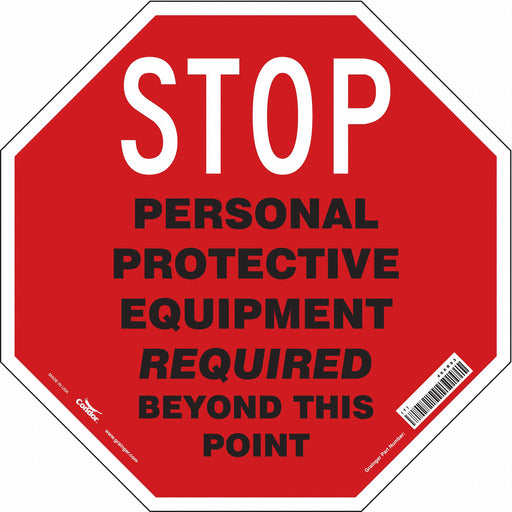 Safety Sign 24 inx24 in Vinyl