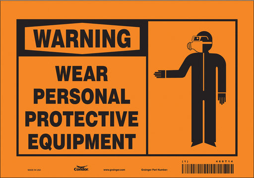 Safety Sign 7 inx10 in Vinyl