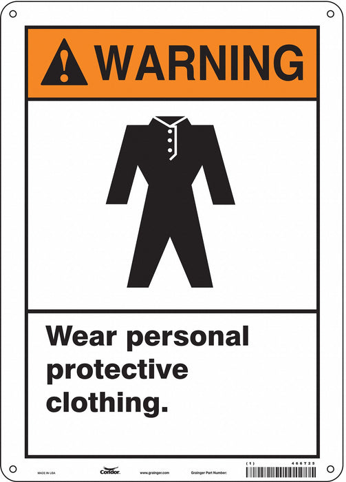 Safety Sign 14 inx10 in Polyethylene