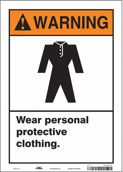 Safety Sign 14 in x 10 in Vinyl