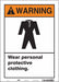 Safety Sign 14 in x 10 in Vinyl