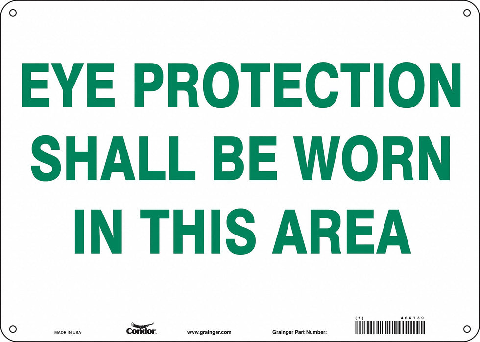 Safety Sign 10 inx14 in Vinyl