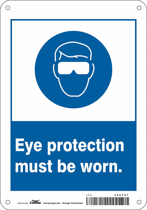 Safety Sign 10 inx7 in Aluminum