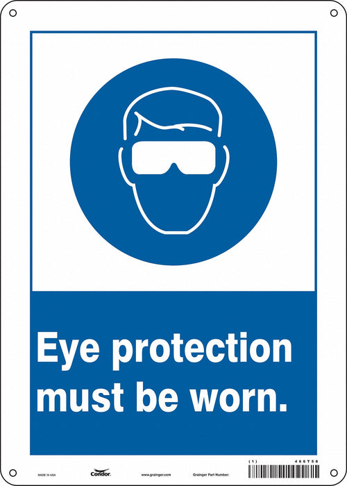 Safety Sign 14 in x 10 in Aluminum
