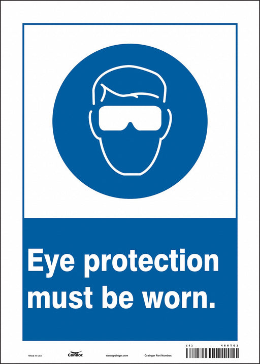 Safety Sign 14 inx10 in Vinyl