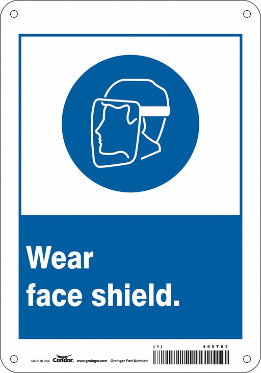 Safety Sign 10 inx7 in Aluminum