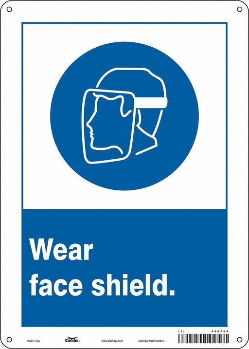 Safety Sign 14 in x 10 in Aluminum