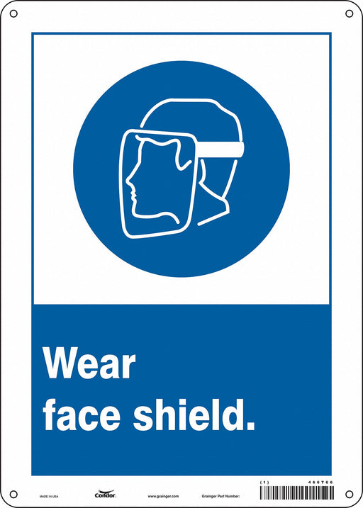 Safety Sign 14 inx10 in Polyethylene