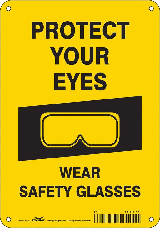 Safety Sign 10 inx7 in Polyethylene